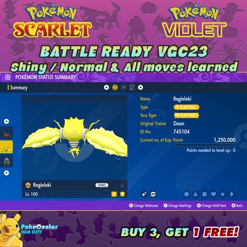 Regieleki pokemon viola - ⚡,