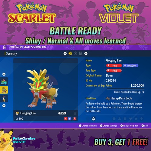 Gouging fire pokemon viola - gouging,